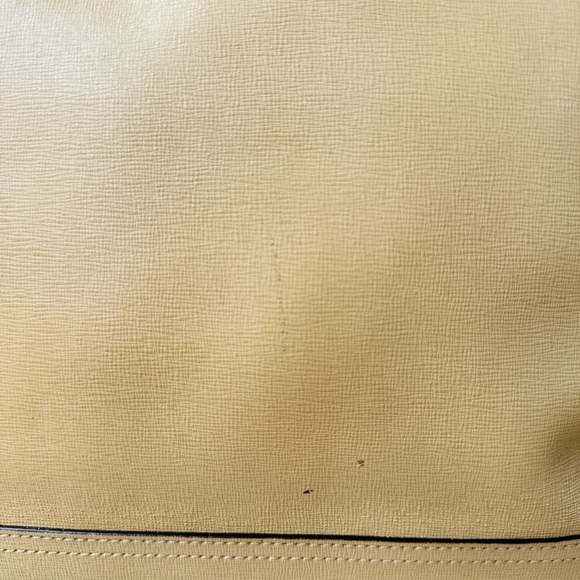 *SOLD* COACH tan Saffiano leather tote - Picture 4 of 17
